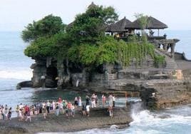 Turistas en Bali.