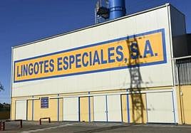 Fachada de la empresa Lingotes Especiales, en una imagen de archivo.
