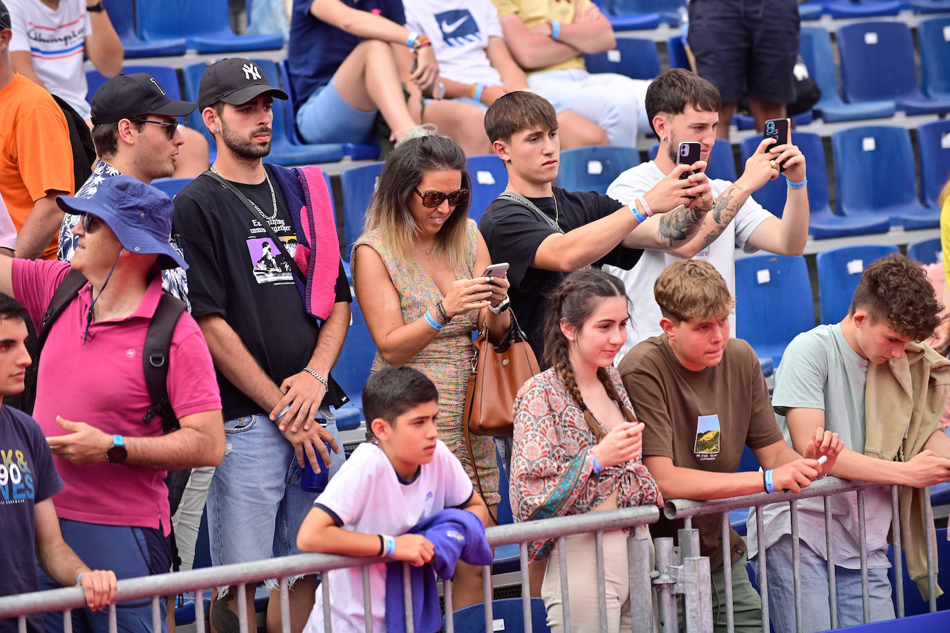 La primera jornada del World Padel Tour en la Plaza Mayor de Valladolid