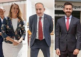 Jesús Julio Carnero, alcalde de Valladolid, junto a Ángela de Miguel, presidenta de la CEOE.