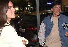 Marc Márquez con Gemma Pinto.