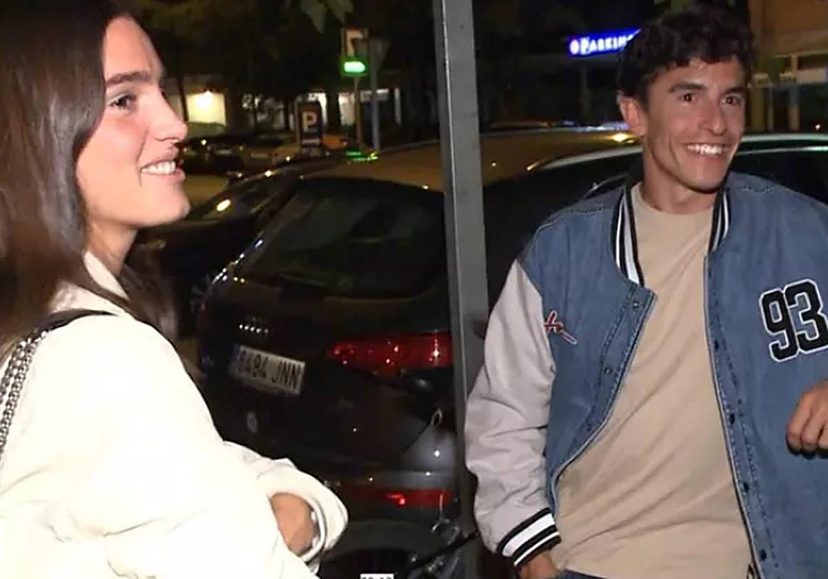 Marc Márquez con Gemma Pinto.