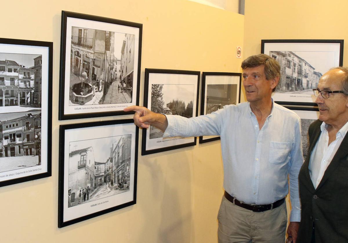 El director del Museo Rodera-Robles, Rafael Cantalejo, y el comisario de la exposición, José Manuel Riosalido.