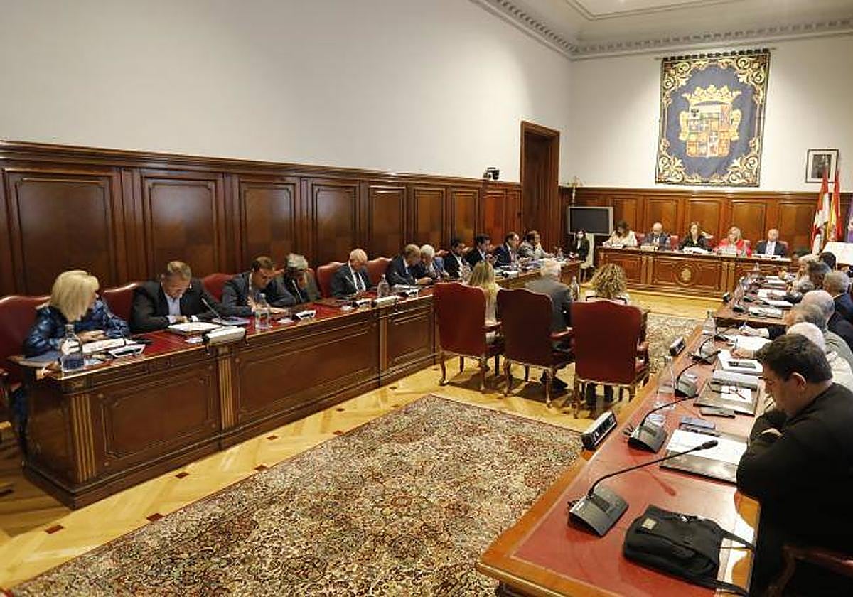 Pleno de la Diputación de Palencia.