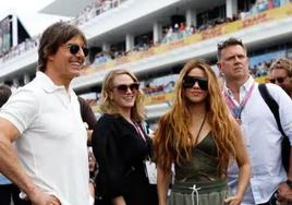 Tom Cruise con Shakira en Montmeló.