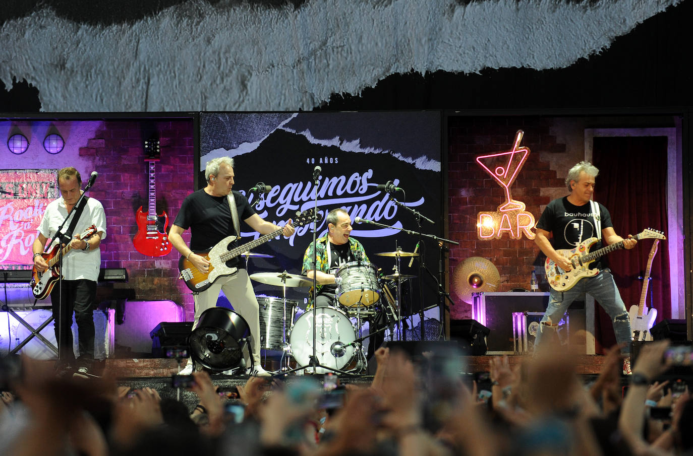 Las imágenes del concierto de Hombres G en la Feria de Muestras