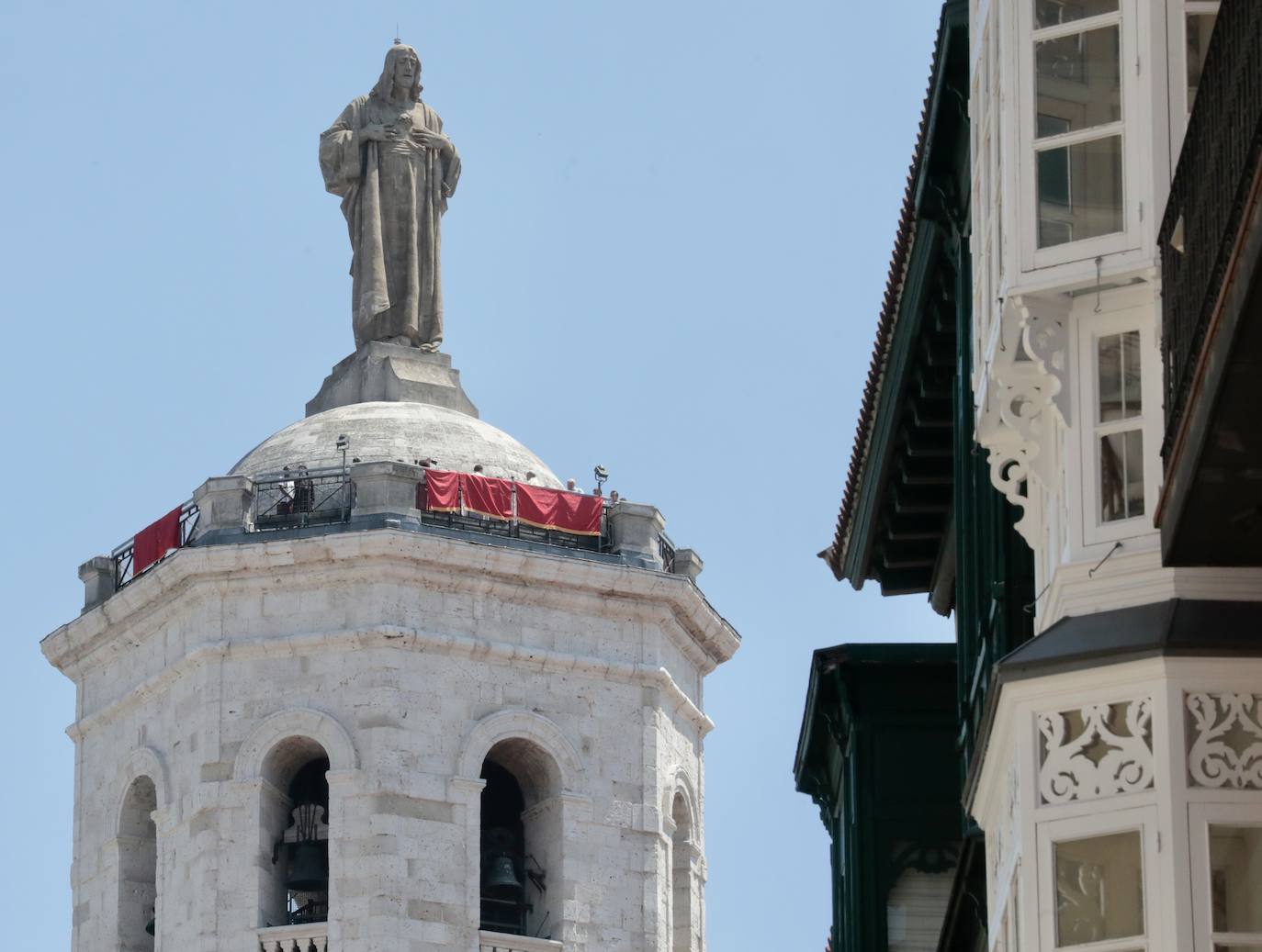 Bendición de la ciudad de Valladolid desde la torre de la Catedral