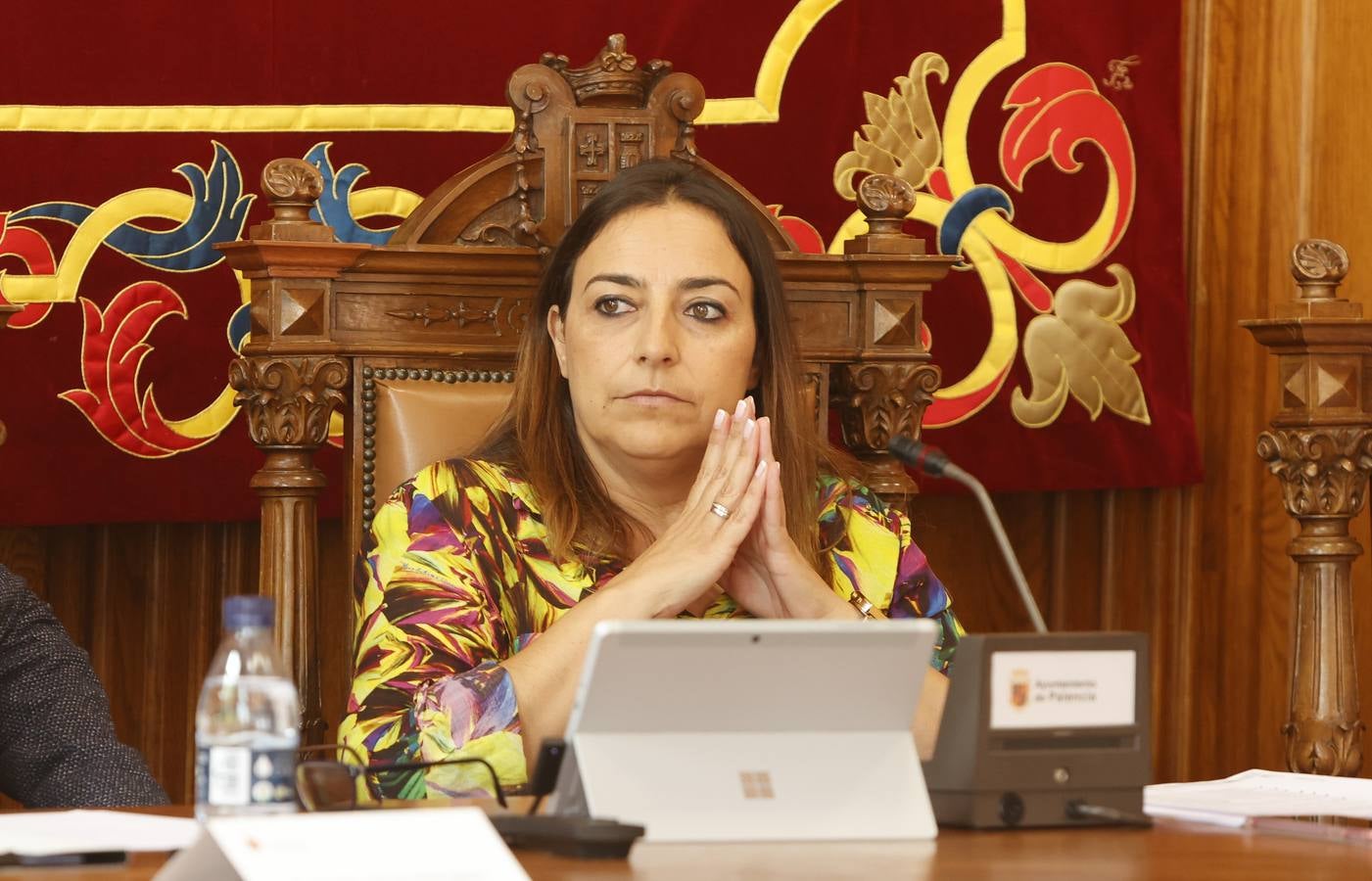 Primer pleno del Ayuntamiento de Palencia tras la constitución de la corporación municipal