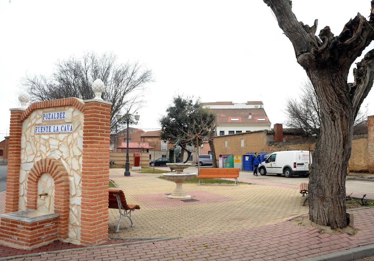 Plaza de la Cava, en Pozaldez.