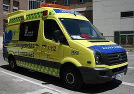 Herido el conductor de una furgoneta al salirse de la A-2 en Soria