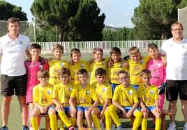 Equipo benjamín del C.D. Íscar que participará en la Donosti Cup.