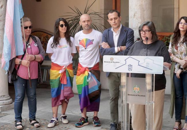 Acto oficial en la Diputación Provincial, presidido por Conrado Íscar.