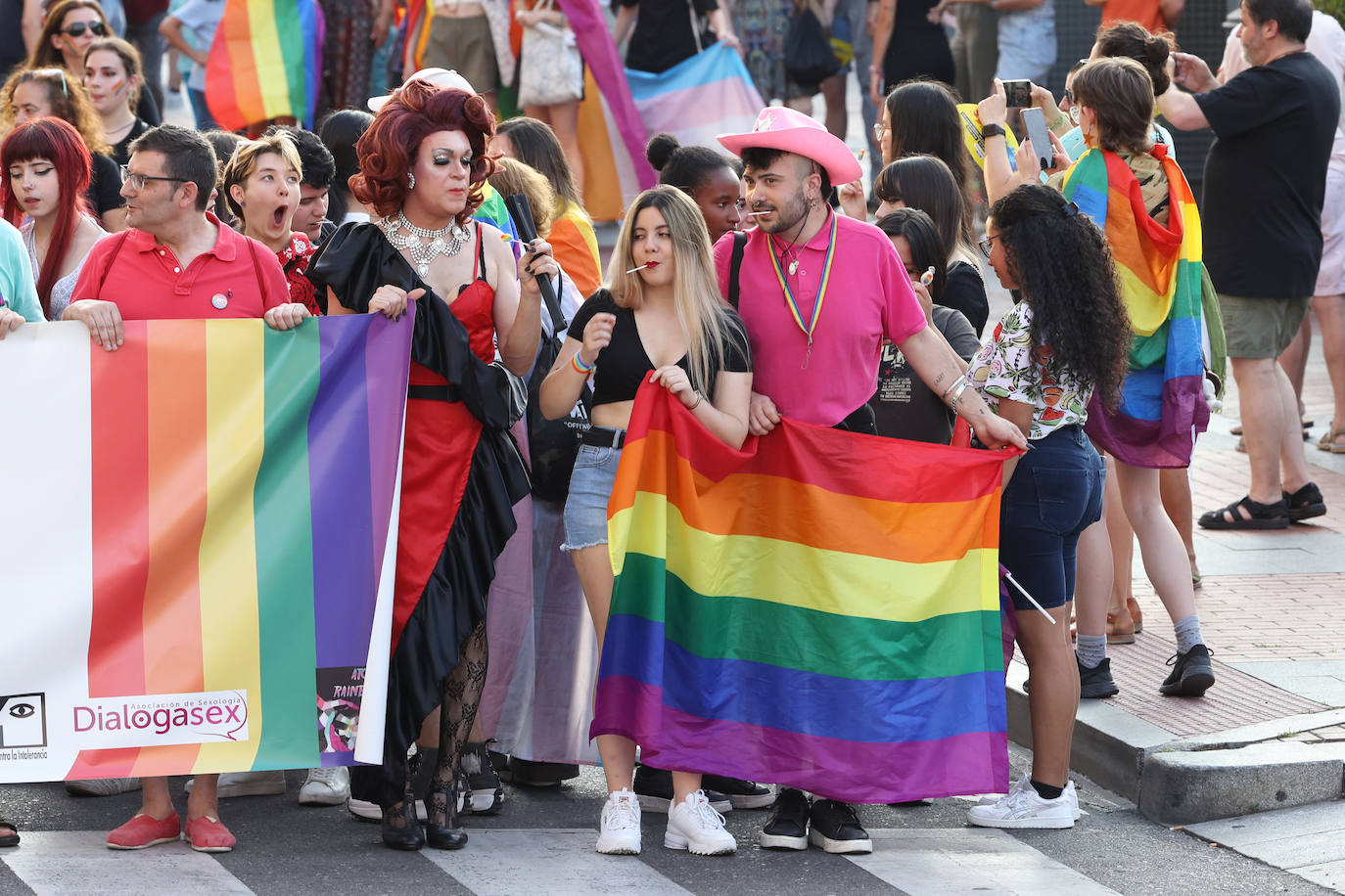 La manifestación de la comunidad LGTBIQ+, en imágenes