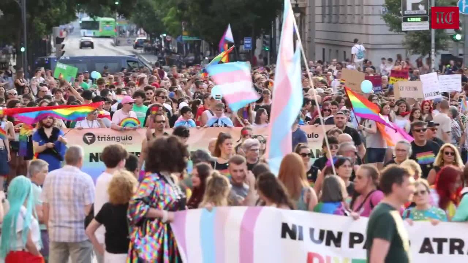 La manifestación en el Día del Orgullo en Valladolid