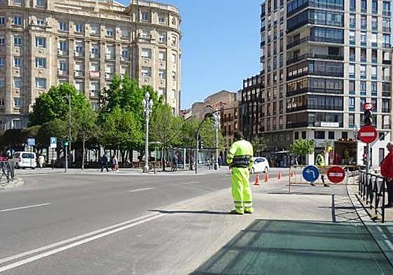La Plaza Zorrilla permanecerá cortada con motivo de una manifestación.