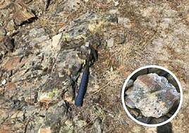 Mineral de litio (en detalle) del yacimiento salmantino.