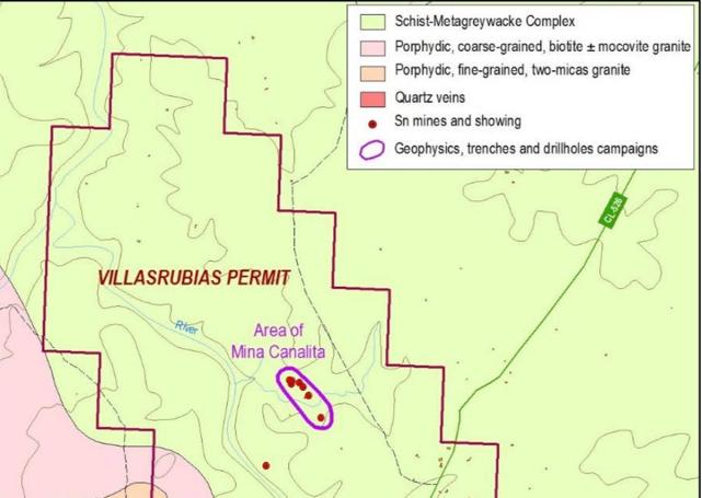 Plano de la explotación de Villasrubias.