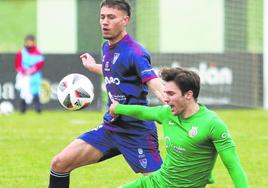 David López, durante un partido de la pasada temporada con la Segoviana.