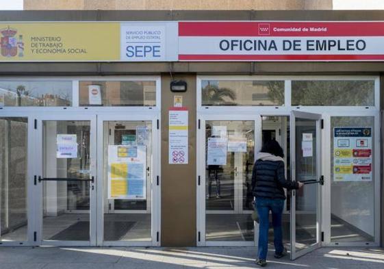 Una oficina de empleo en Madrid.