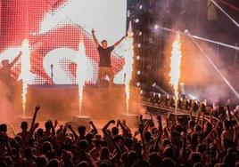 Martin Garrix en un concierto en España.