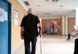 Paciente en el centro de salud Plaza del Ejército de Valladolid.