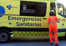 Ambulancia en Segovia.