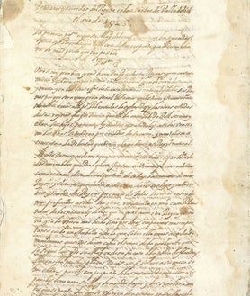 Imagen secundaria 2 - Arriba, Carlos V e Isabel de Portugal. Abajo, Mercurino Gattinara, presidente de las Cortes de 1523, y primera hoja de las peticiones del Reino en las mismas.