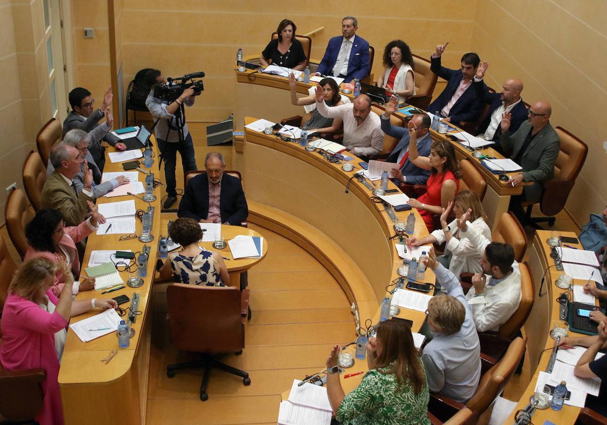 Panorámica del nuevo pleno municipal.