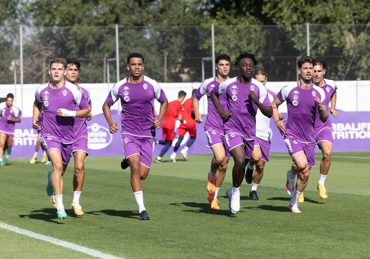 Primer entrenamiento de la pretemporada del Real Valladolid