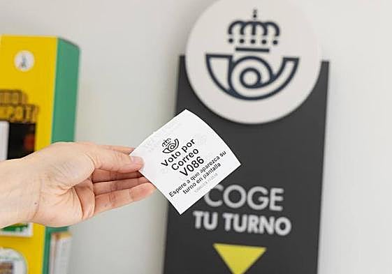 Una oficina de correos en Valladolid.