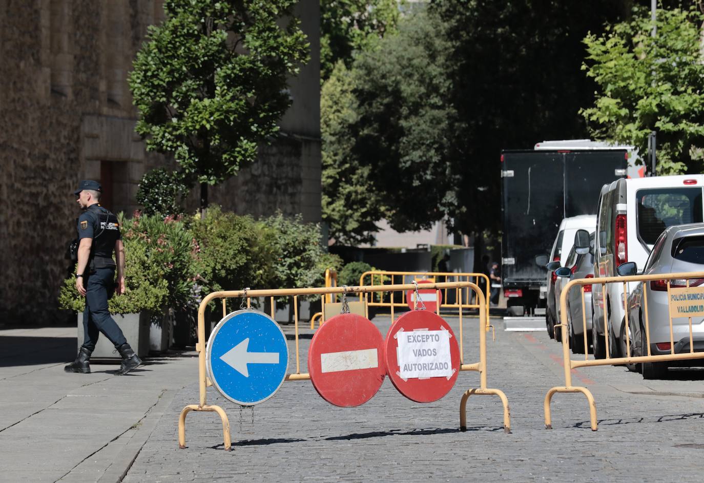 Varias calles cortadas debido a la Cumbre europea de ministros de Medio Ambiente y Energía