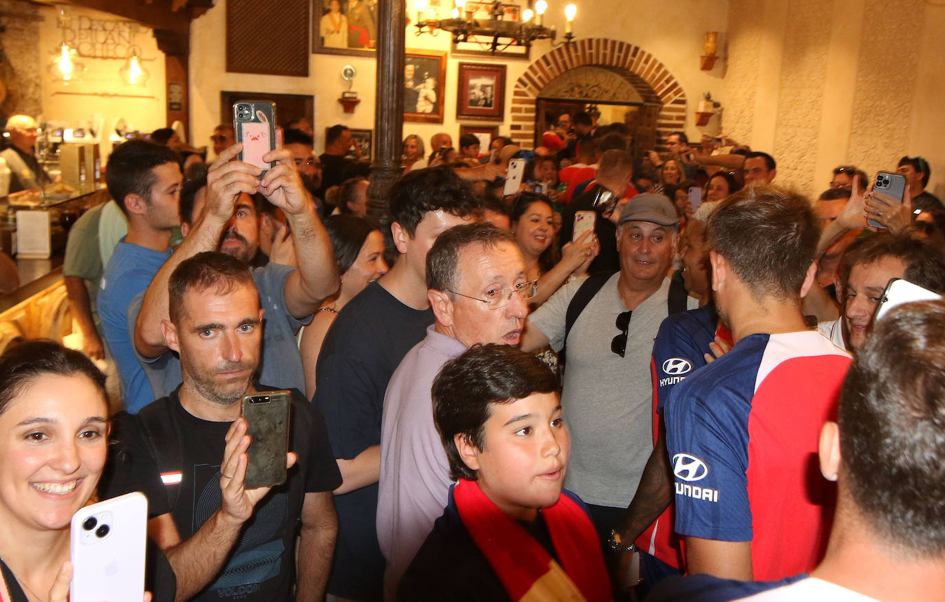 El Atlético de Madrid visita Segovia