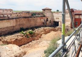 Estado actual de las obras de reconstrucción del Cervantes.