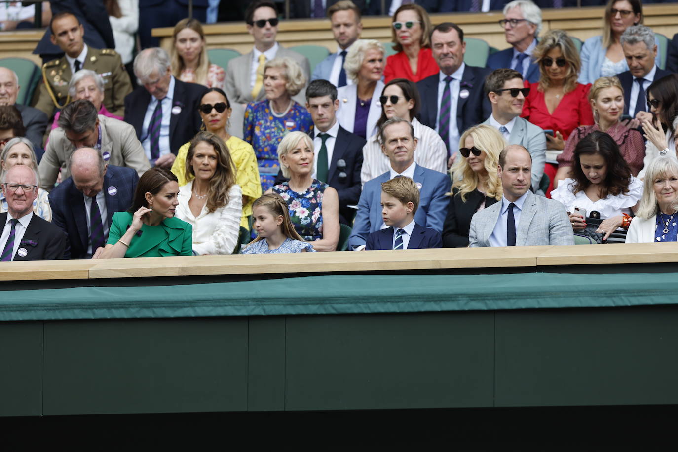 Famosos entre el público de la final de Wimbledon