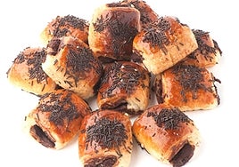 Mini napolitanas de chocolate