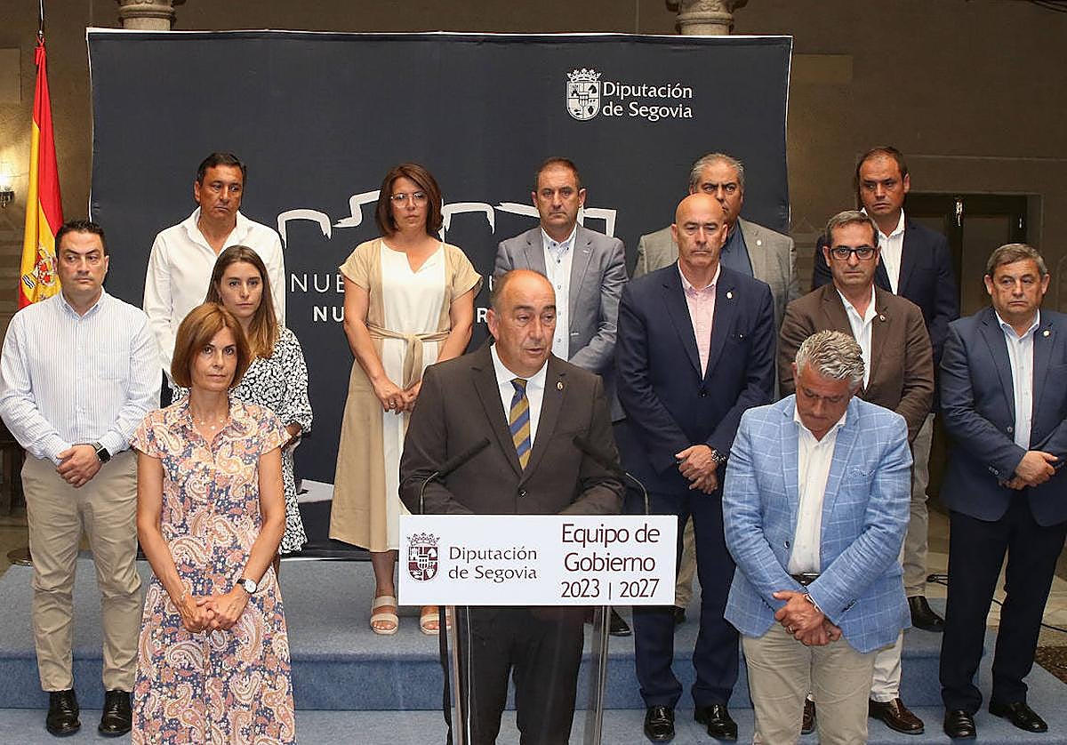 Equipo de gobierno de la Diputación de Segovia.