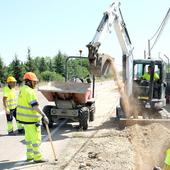 Arrancan las obras del carril bici del Camino Viejo de Simancas