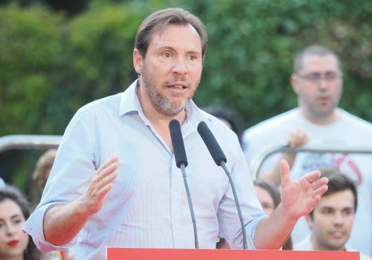 Óscar Puente, en un acto anterior del PSOE en Valladolid.