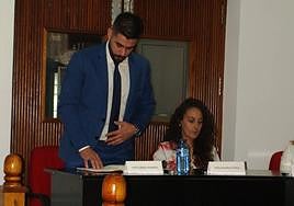 Iván Cubero Romero, concejal popular del ayuntamiento de Mojados tomando posesión del cargo.