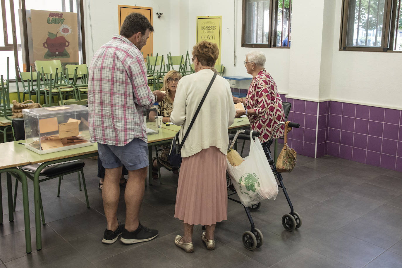 Mañana de votación en Segovia capital