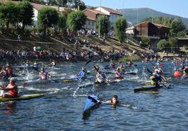 Participantes en la regata internacional del Carrión.