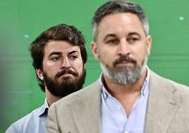 García-Gallardo, la noche del domingo, en Madrid, junto a Santiago Abascal.