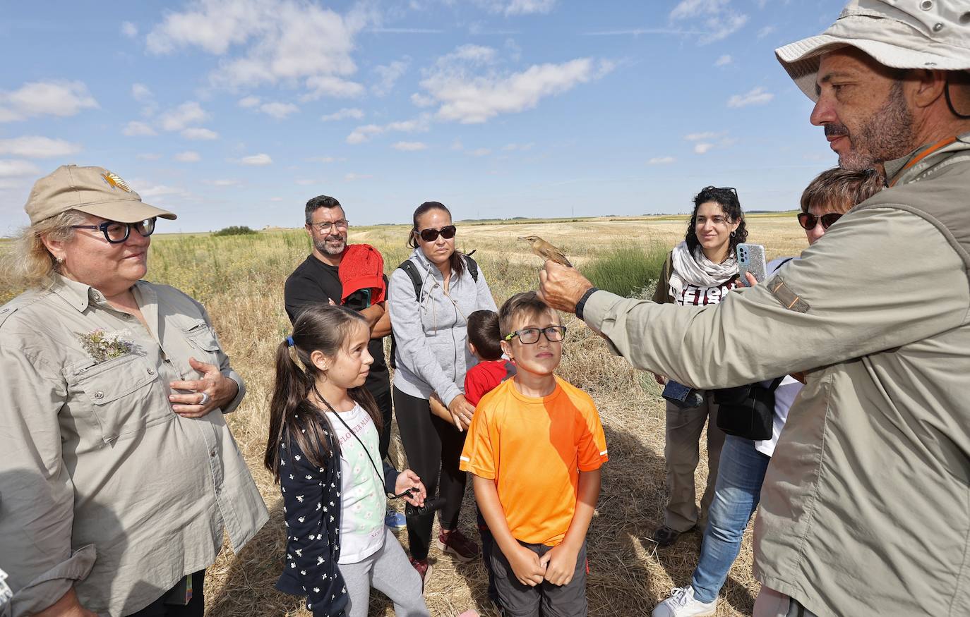 La Laguna de Boada reúne a una treintena de aficionados a la ornitología