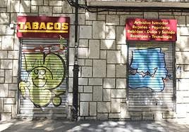 Estanco 24 horas del paseo Zorrilla, cerrado este jueves por la mañana.