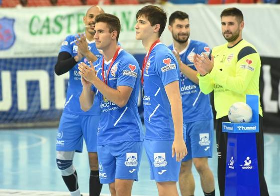 Alejandro Pisonero y Pablo Herrero, reconocidos en Huerta del Rey por su oro en el Campeonato de Europa 2022 con los Hispanos juveniles, imagen de archivo.
