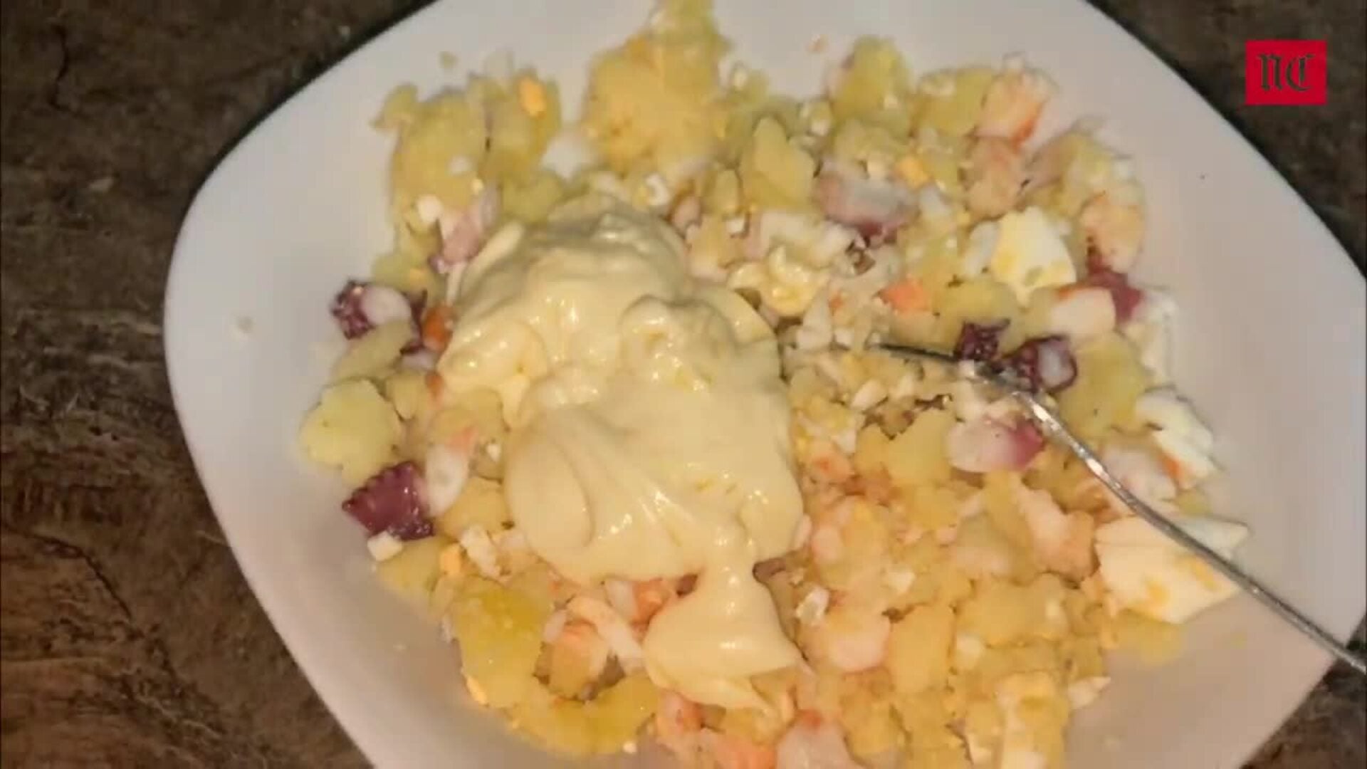 Receta de ensaladilla de pulpo y langostinos