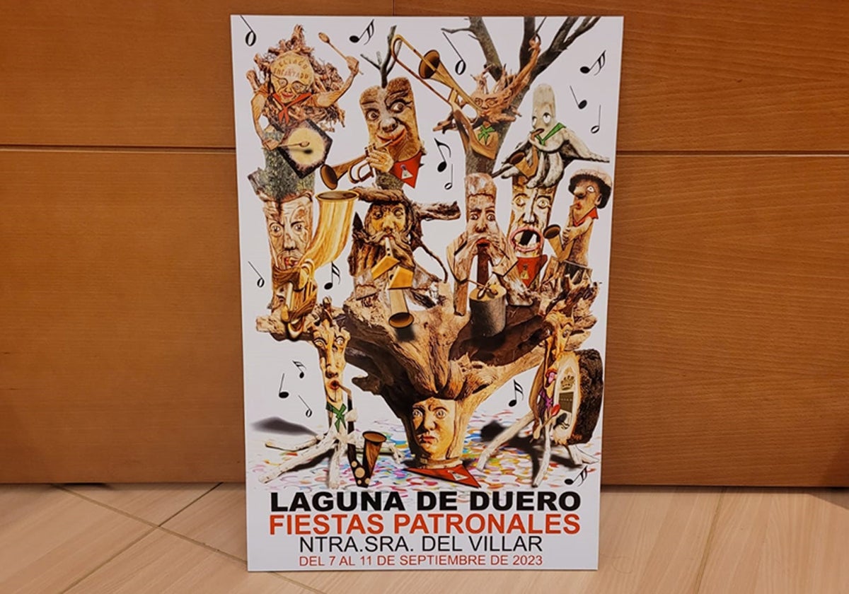 Cartel de las Fiestas Patronales de Laguna de Duero 2023.