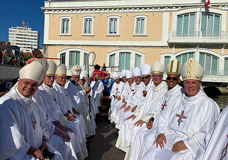 Imagen principal - Jornada Mundial de la Juventud 2023 que se está celebrando en Lisboa. 