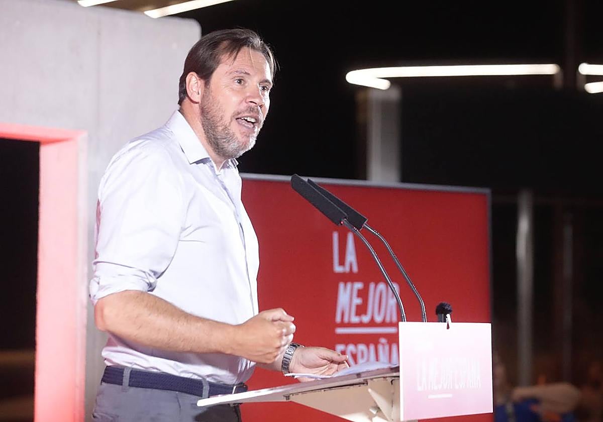 Óscar Puente, secretario provinvial del PSOE.