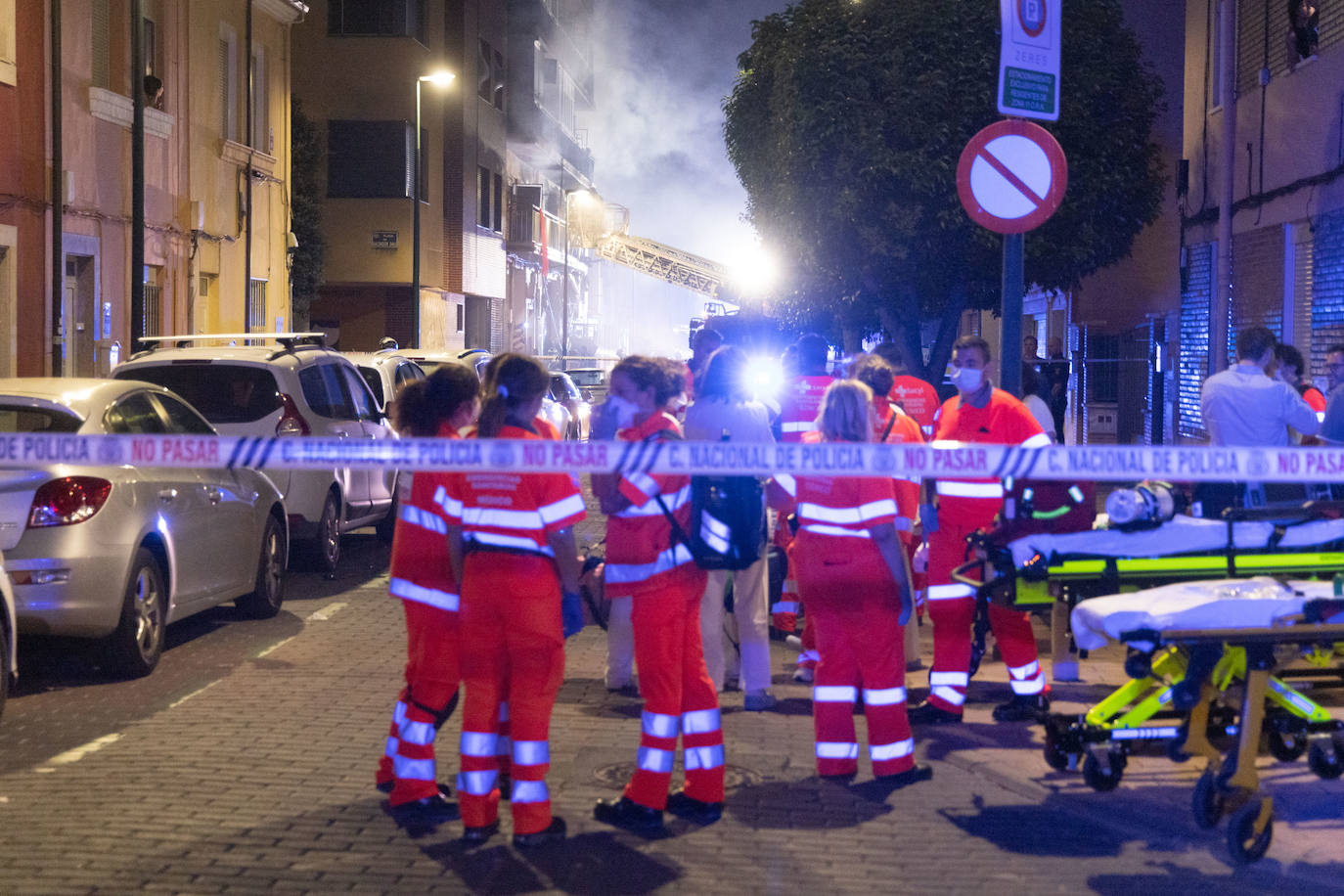 Explosión en un edificio de viviendas en la calle Goya de Valladolid